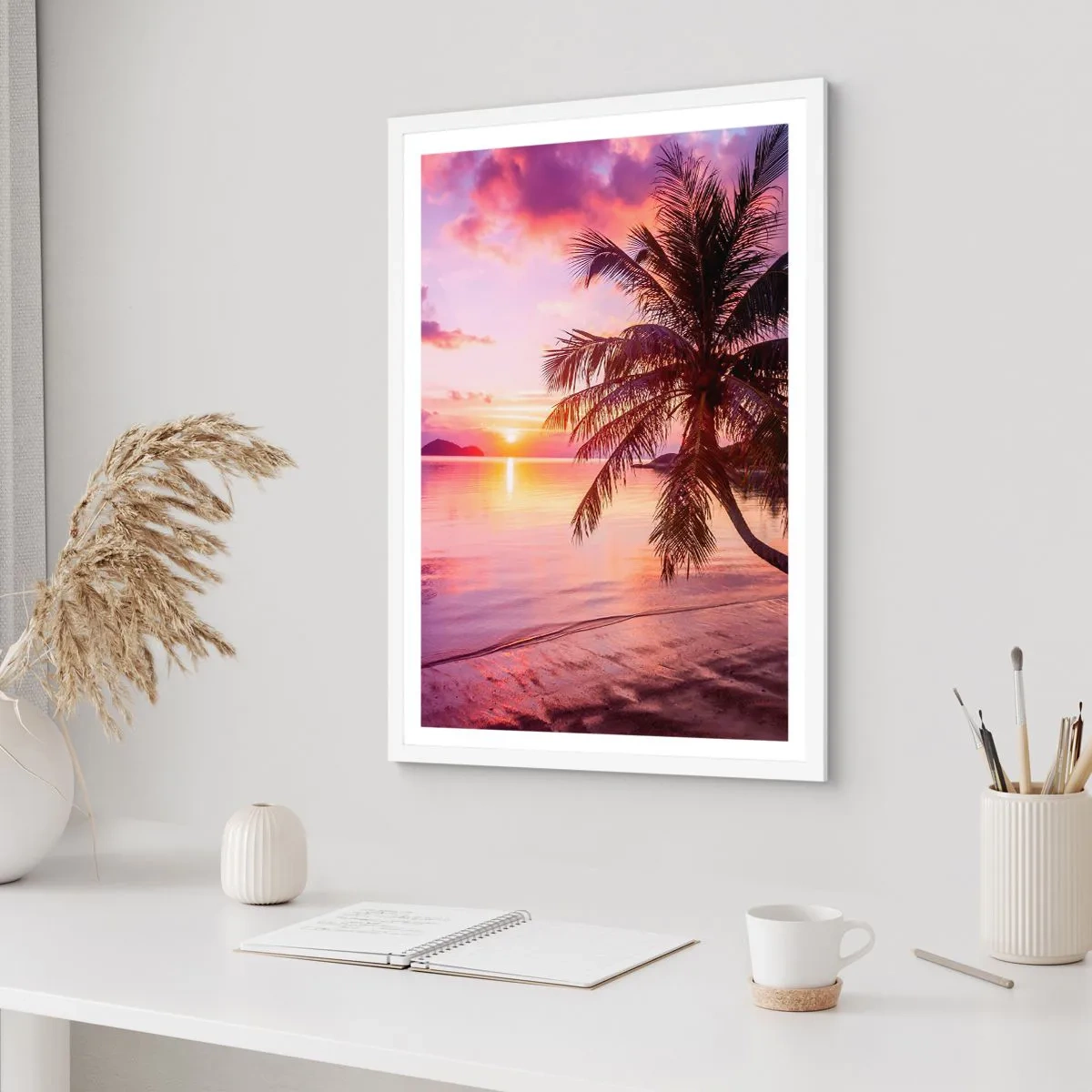 Plakát v bílém rámu - Blahobyt až po okraj - 30x40 cm