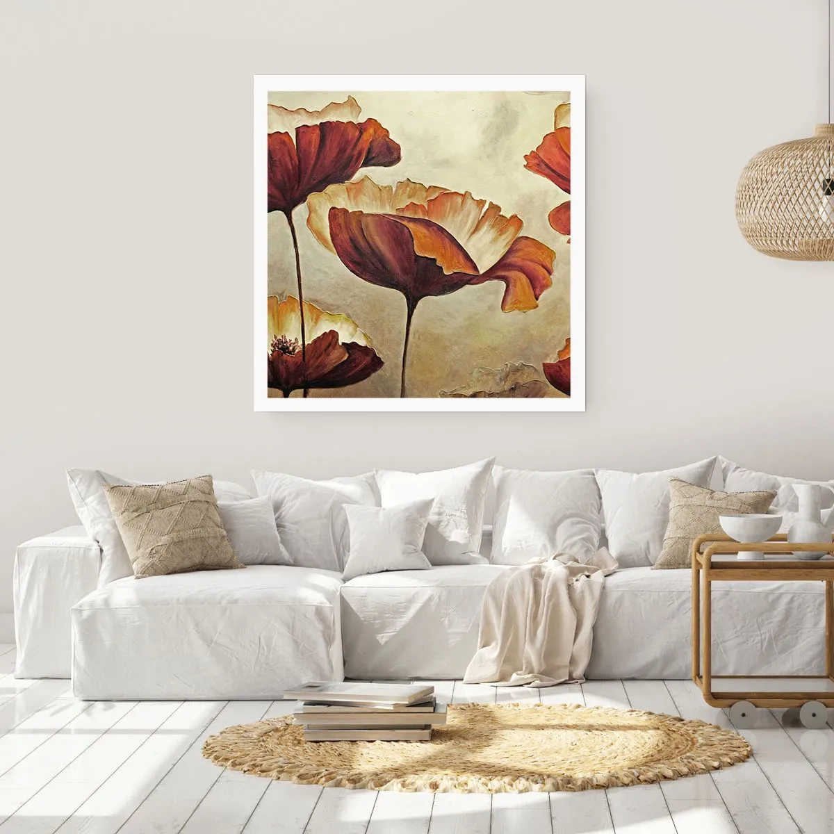 Plakát - Lán louky - 40x40 cm