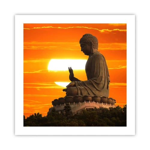 Plakát - Bez strachu ze světa - 50x50 cm