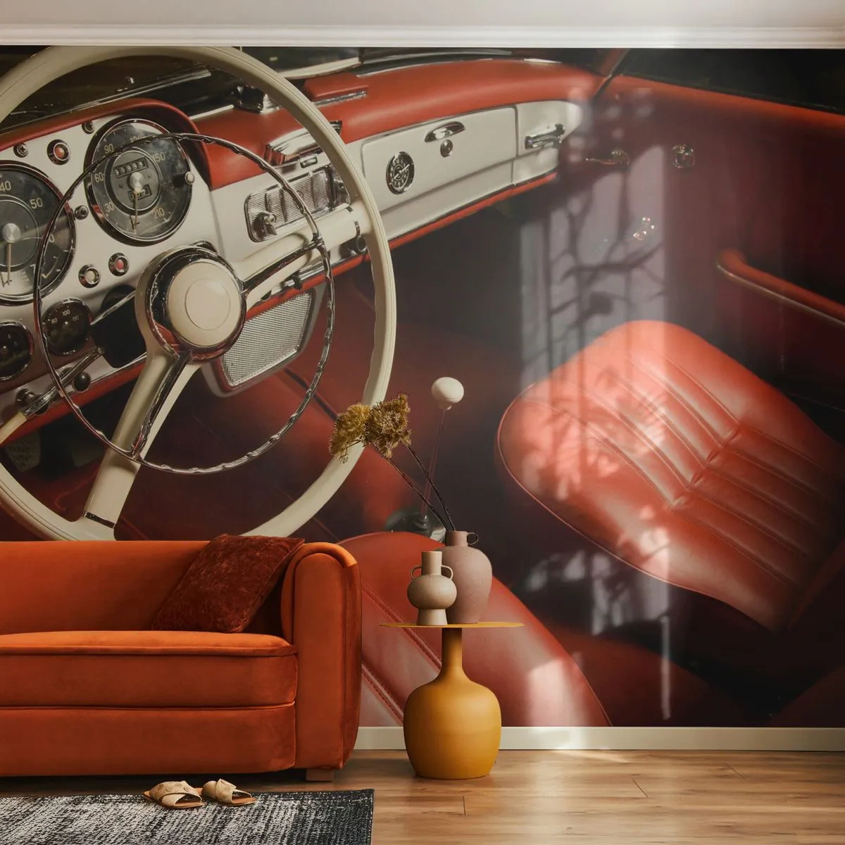 Fototapeta Premium Canvas - Luxus ve stylu vintage - Auto, Klasický, Automobilový průmysl - 250x175 cm