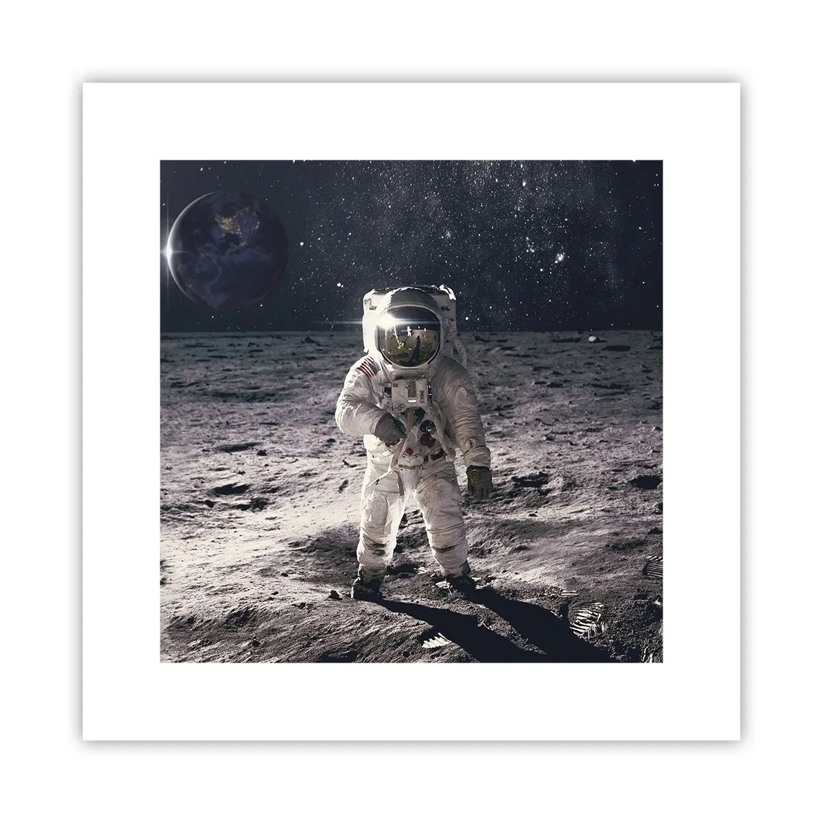 Plakát - Pozdrav z Měsíce - 30x30 cm