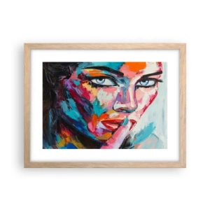 Plakát v rámu světlý dub - Naše první tajemství - 40x30 cm