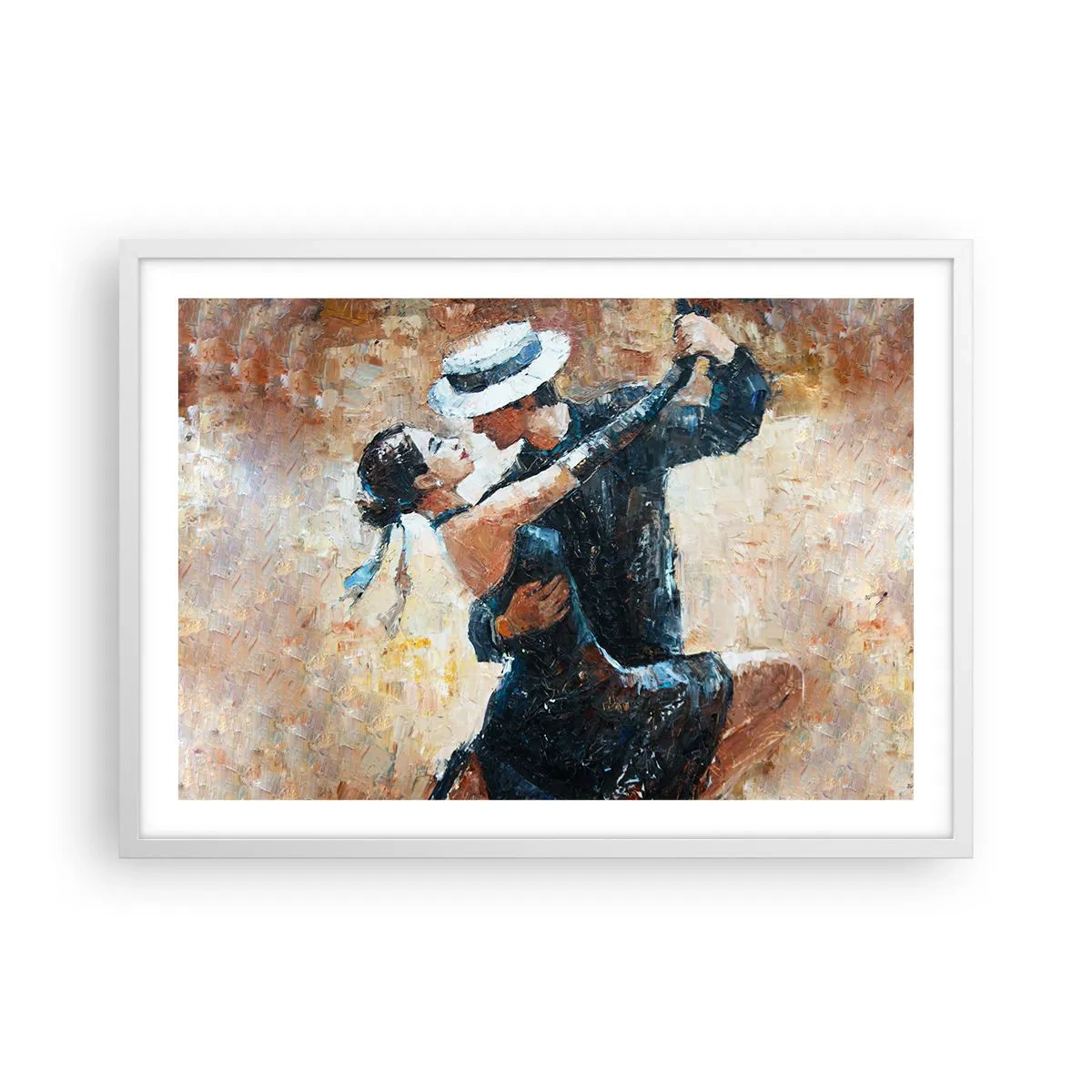 Plakát v bílém rámu - A la Rudolf Valentino - 70x50 cm