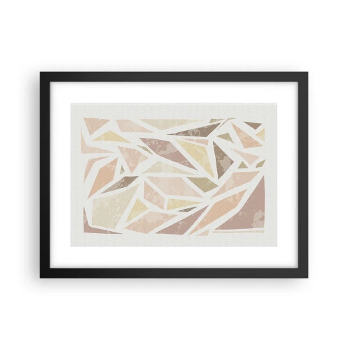 Plakát v černém rámu - Kompozice: vitráž - 40x30 cm