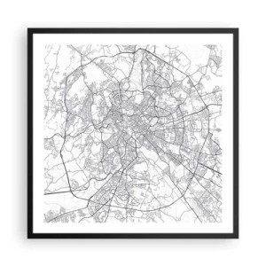 Plakát v černém rámu - Římský kruh - 60x60 cm