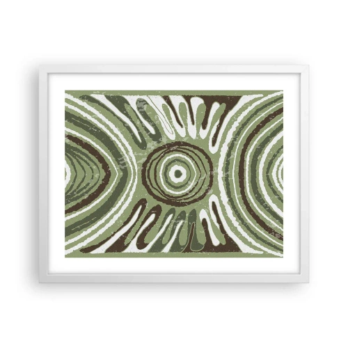 Plakát v bílém rámu - Exploze emocí - 50x40 cm