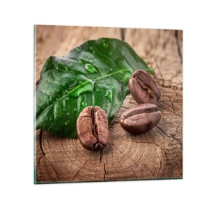 Obraz na skle - Nejskutečnější a černá - 40x40 cm