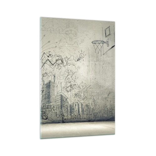 Obraz na skle - Můj skvělý městský život - 70x100 cm