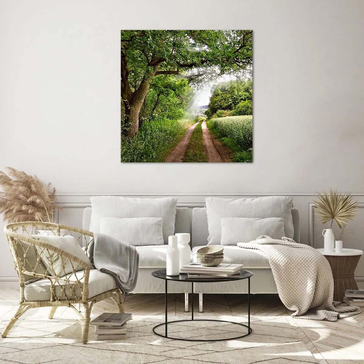 Obraz na skle - Et in Arcadia ego - 50x50 cm