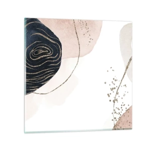 Obraz na skle - Vše plyne - 30x30 cm