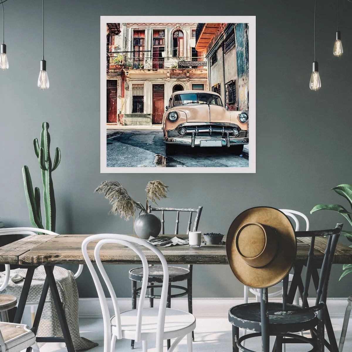 Plakát - Siesta v Havaně - 60x60 cm