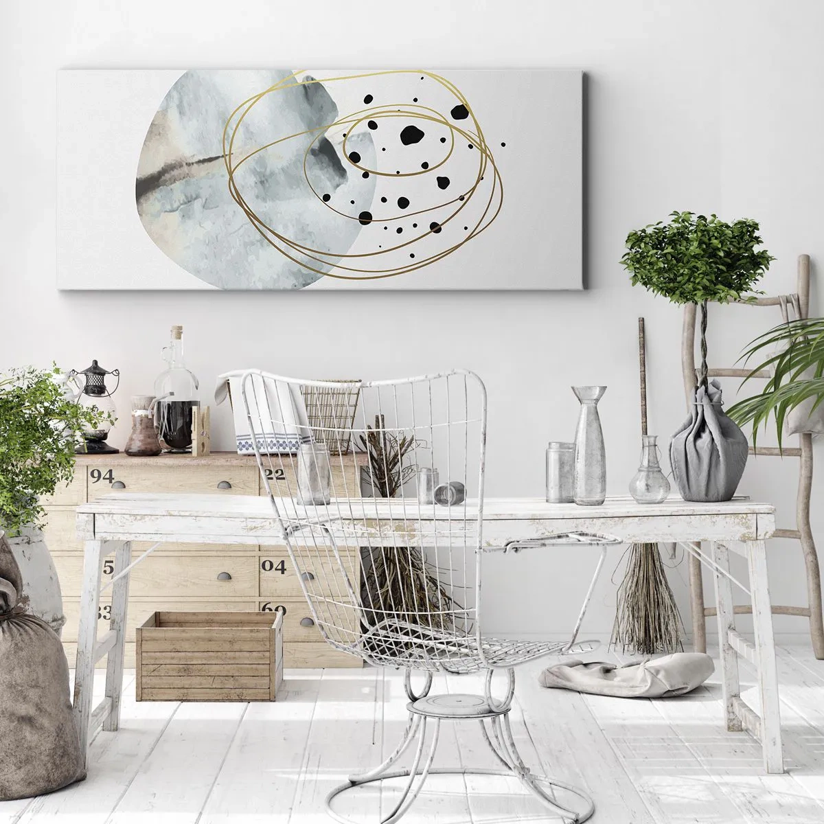 Obraz na plátně - V objetí prostoru - 160x50 cm