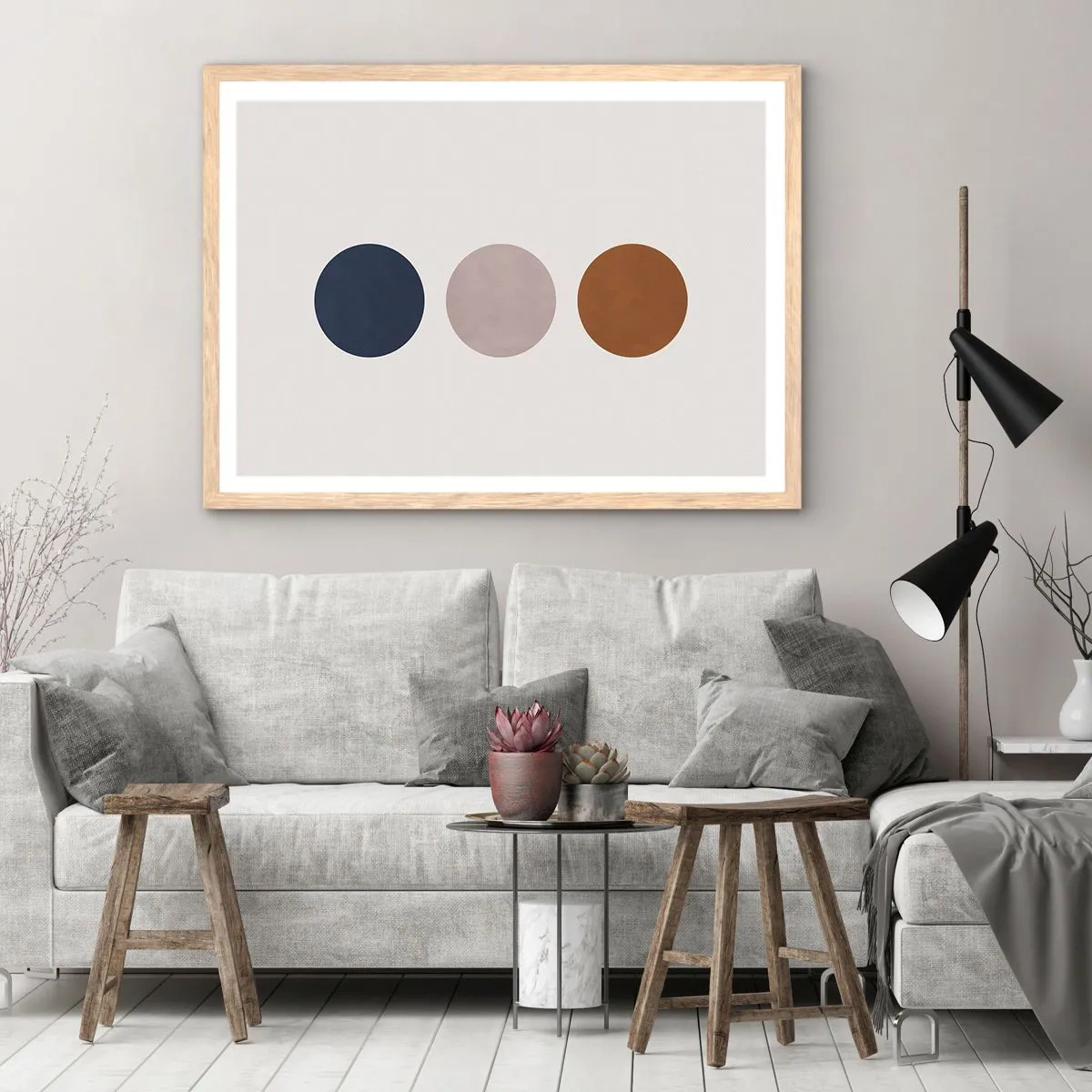 Plakát v rámu světlý dub - Symbol dokonalosti - 100x70 cm