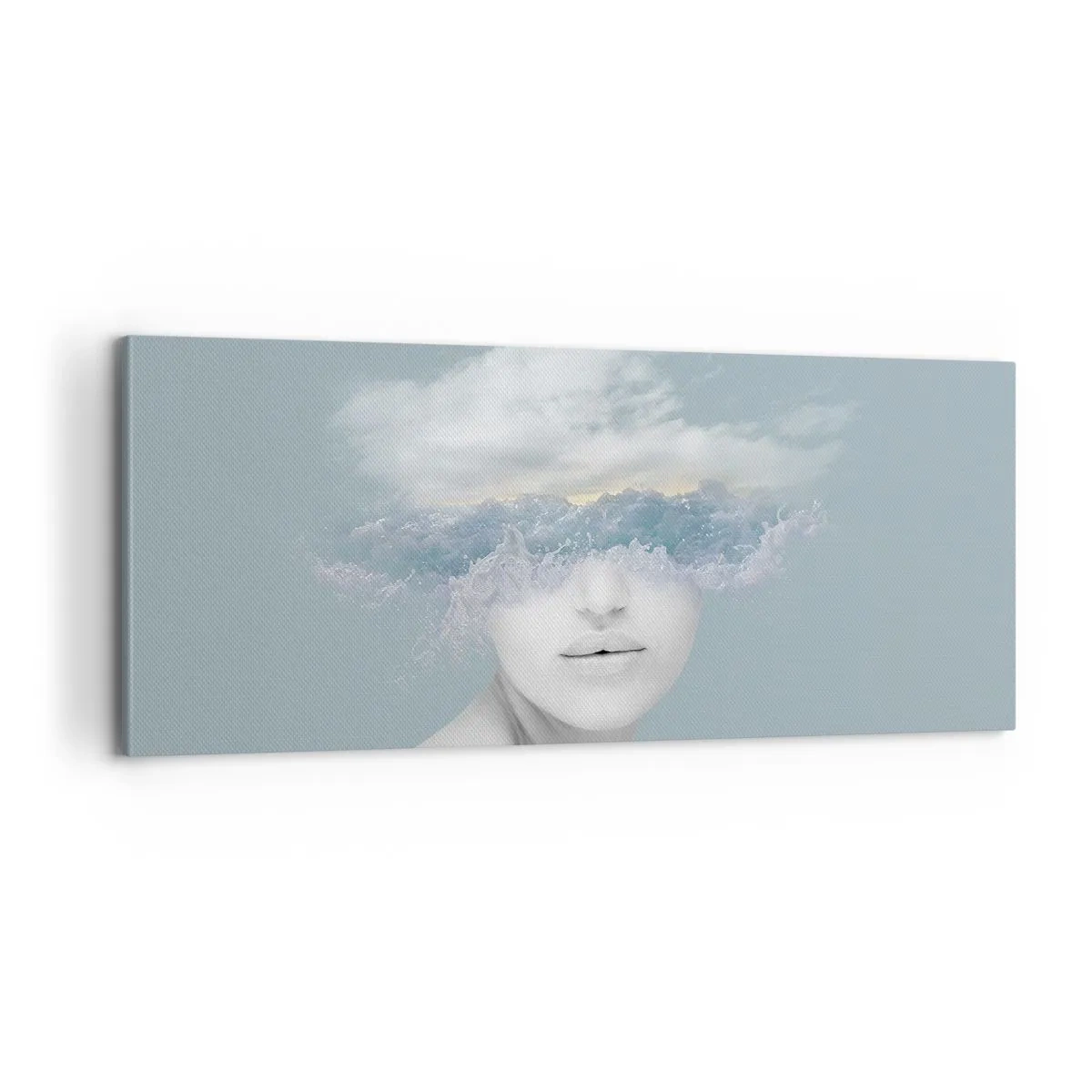 Obraz na plátně - S hlavou v oblacích - 100x40 cm