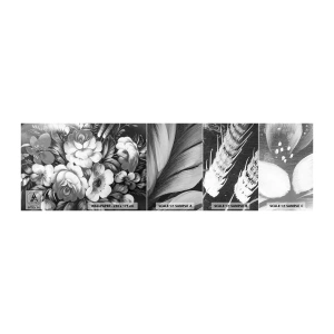 Vzor Fototapety Samolepicí Deluxe Sticker - Krásné dokonce v šedi - Abstrakce, Květiny, Kus - 100x30 cm