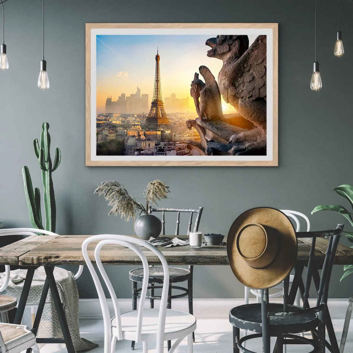 Plakát v rámu světlý dub - Hodně se změnilo… - 100x70 cm
