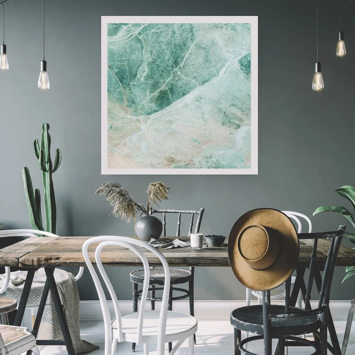 Plakát - Ctný chlad kamene - 30x30 cm