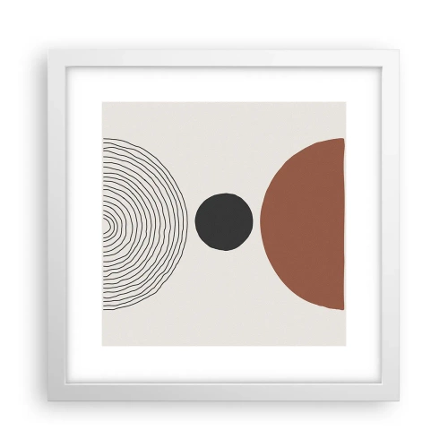 Plakát v bílém rámu - V centru pozornosti - 30x30 cm