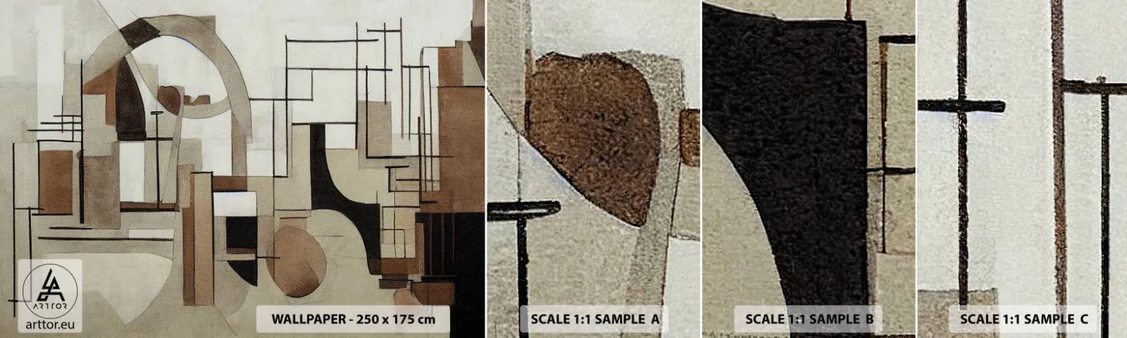 Fototapeta Vzorek Standard Eco - Městská krajina 2.0 - Abstrakce, Kus, Tvary - 100x30 cm
