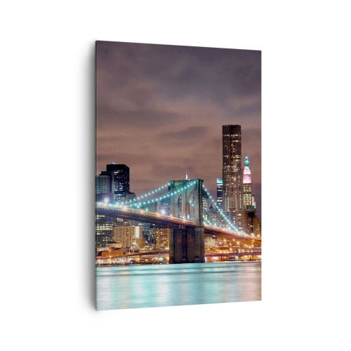 Obraz na plátně - Světla velkoměsta - 70x100 cm