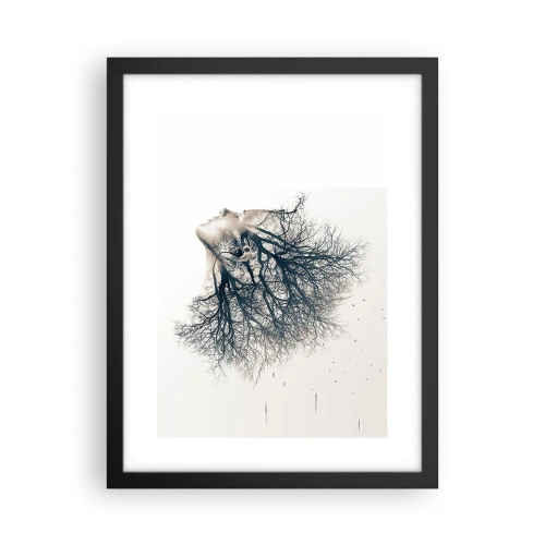 Plakát v černém rámu - Okouzlená šepotem stromu - 30x40 cm