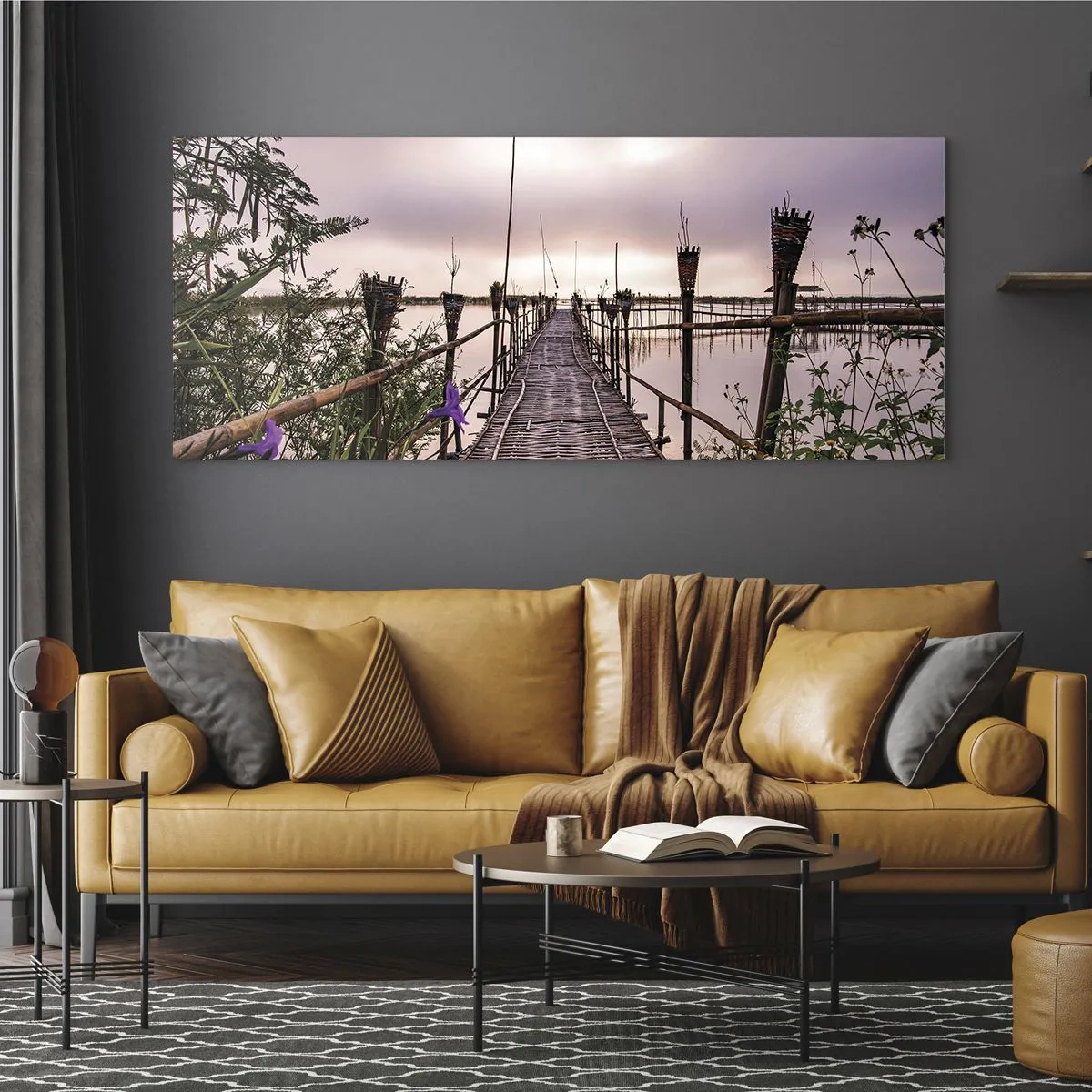 Obraz na skle - Klid a pohoda Asie - 120x50 cm