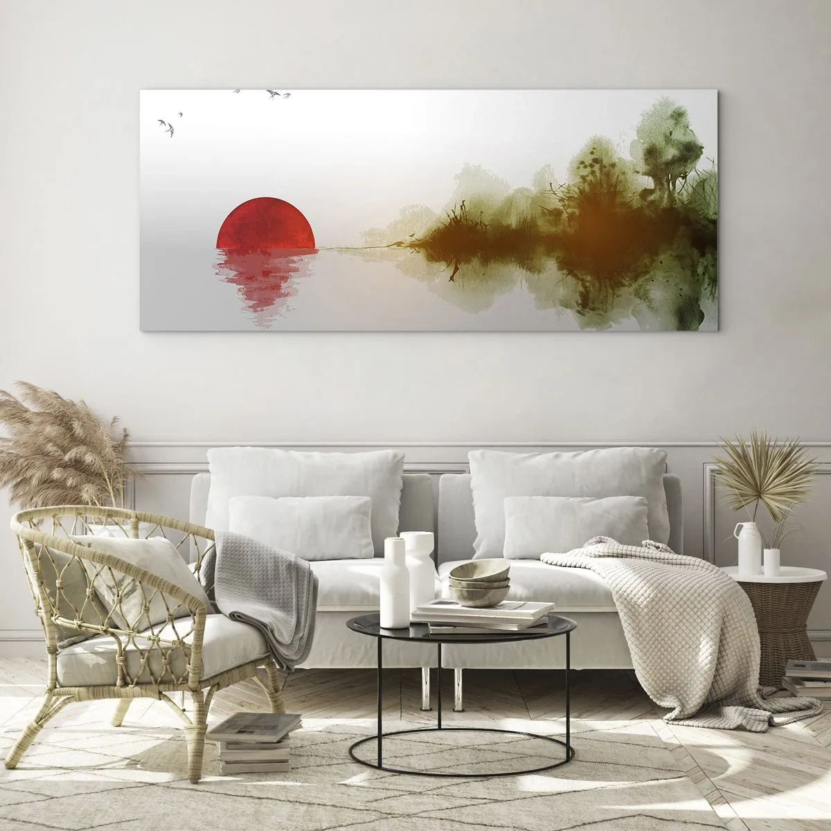 Obraz na skle - Příslib klidu - 100x40 cm