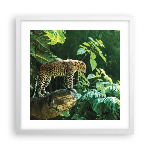 Plakát v bílém rámu - Na lov? - 40x40 cm