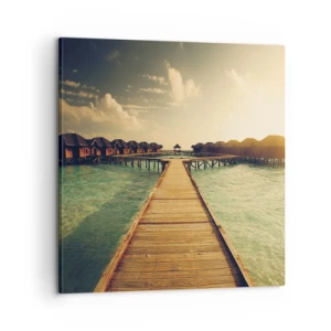 Obraz na plátně - Vřelé pozvání - 60x60 cm