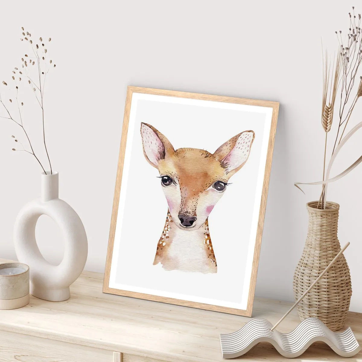 Plakát v rámu světlý dub - Povaha nevinnosti - 61x91 cm