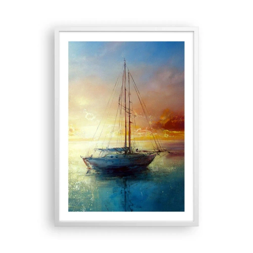 Plakát v bílém rámu - Ve zlatém zálivu - 50x70 cm
