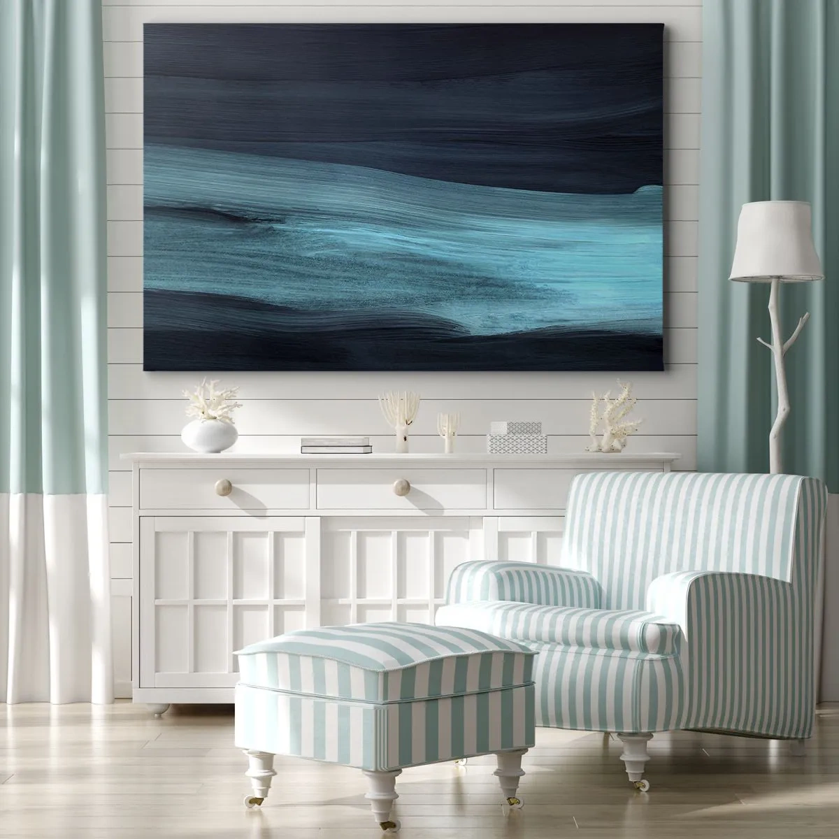 Obraz na plátně - Pluj s proudem - 70x50 cm