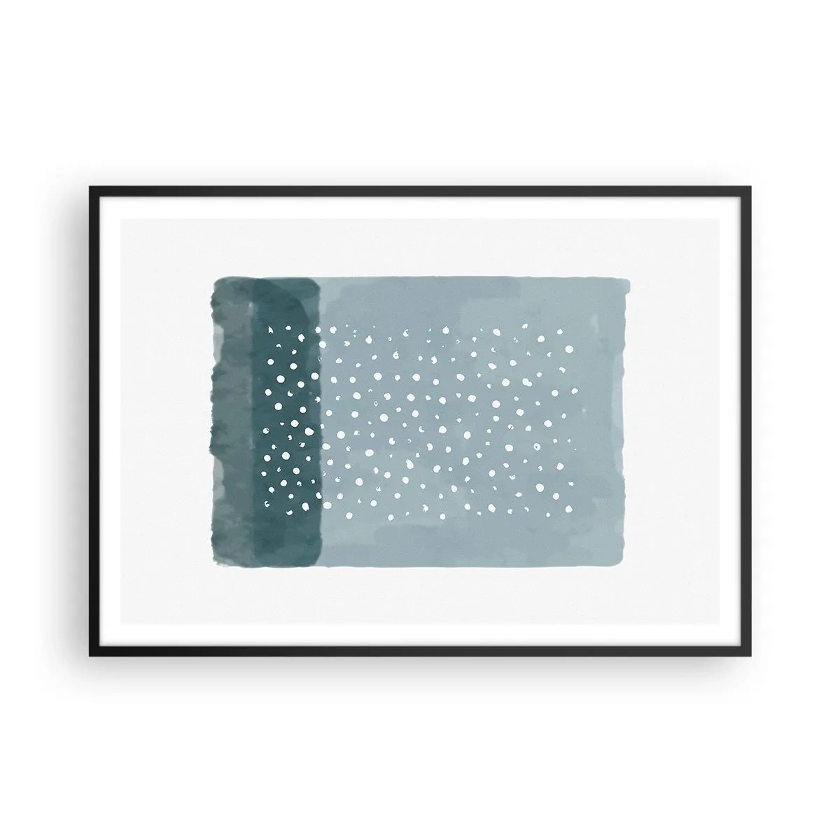 Plakát v černém rámu - Pěstováno na modři - 100x70 cm