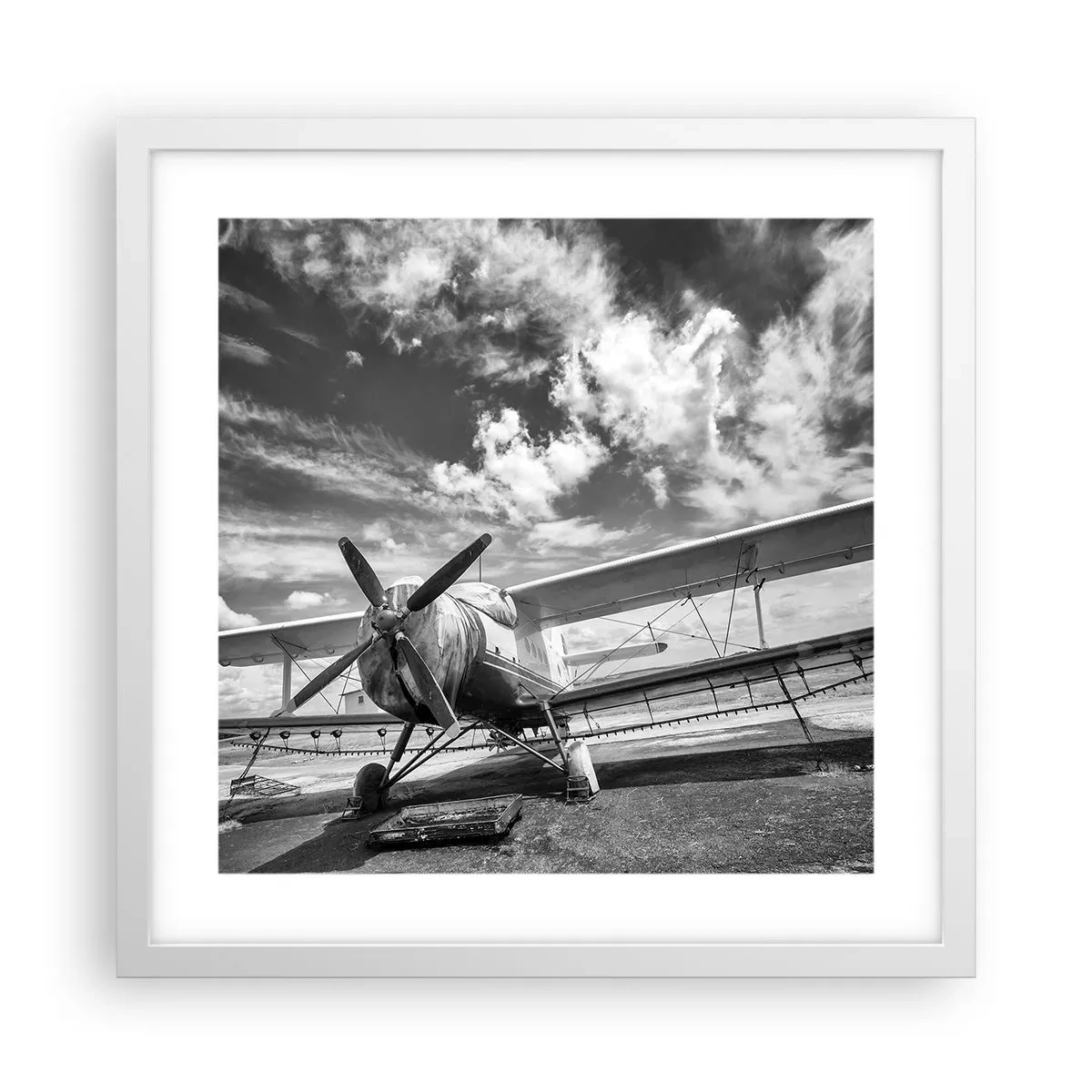 Plakát v bílém rámu - Nemohu se toho dočkat! - 40x40 cm