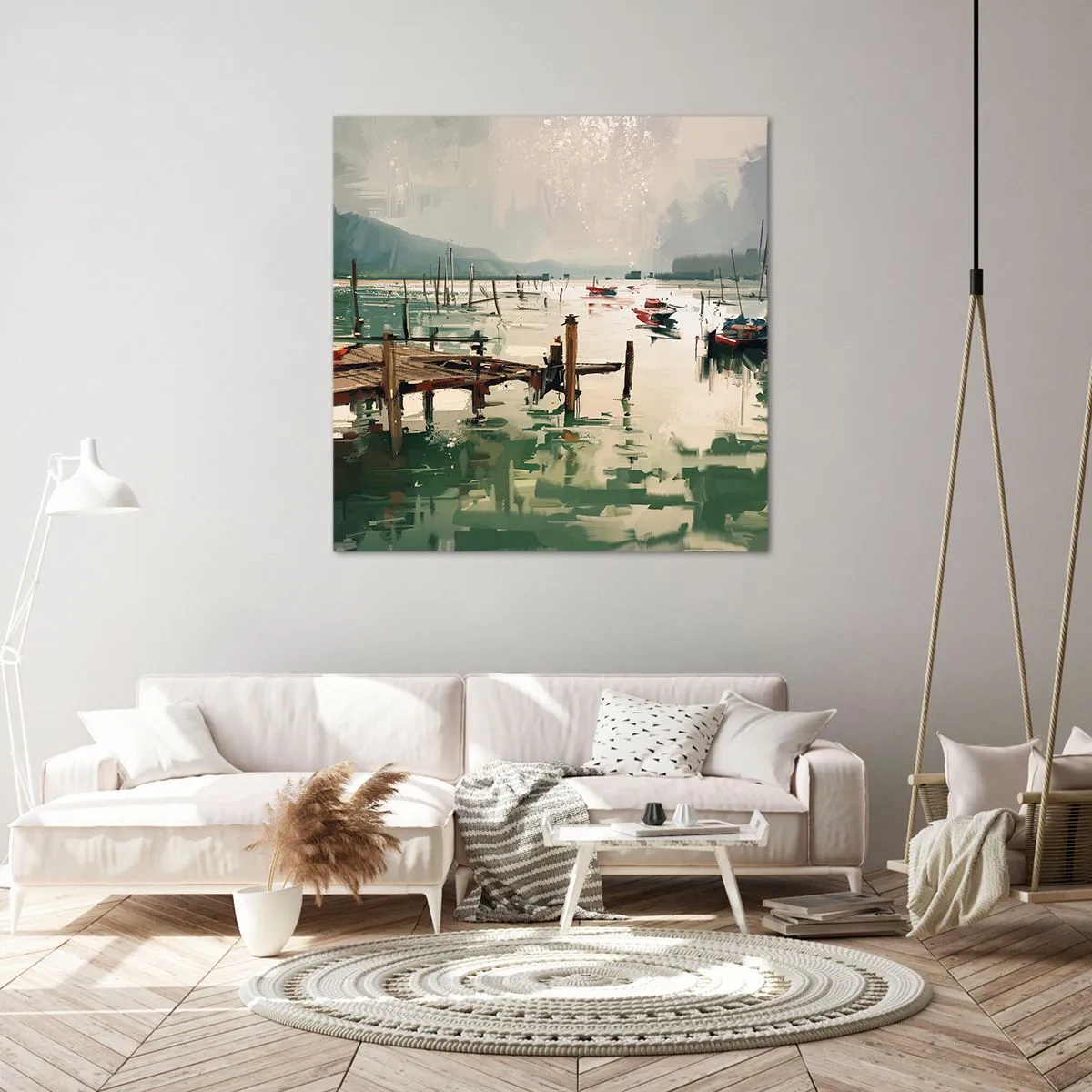 Obraz na plátně - Zalité roztaveným měsícem - 60x60 cm