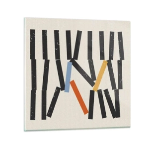 Obraz na skle - Domino – kompozice - 30x30 cm