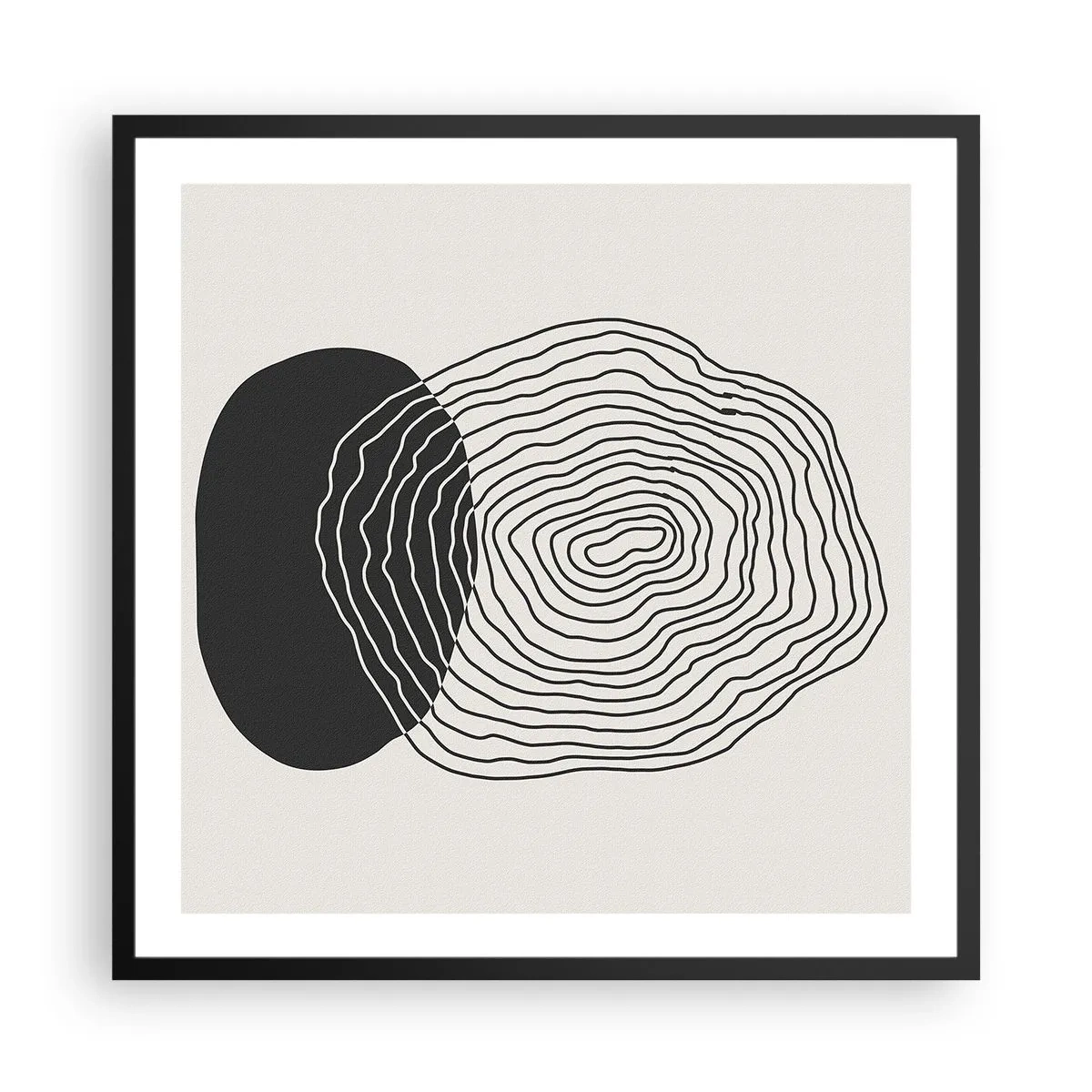Plakát v černém rámu - Trvání a kmitání - 60x60 cm