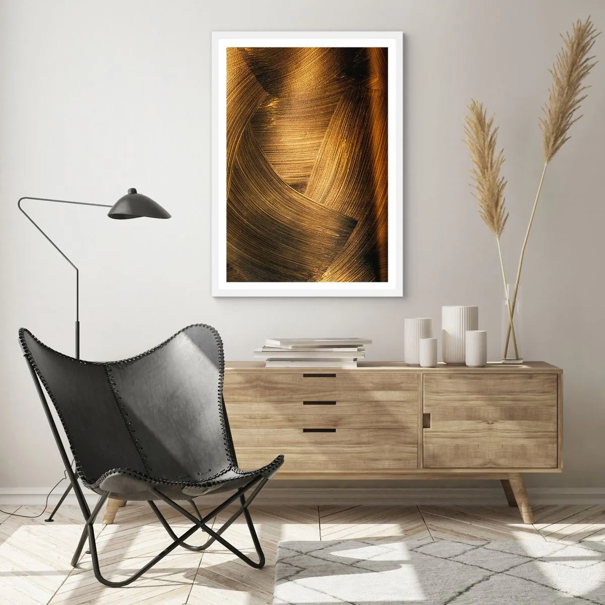 Plakát v bílém rámu - Ve zlatém labyrintu - 70x100 cm
