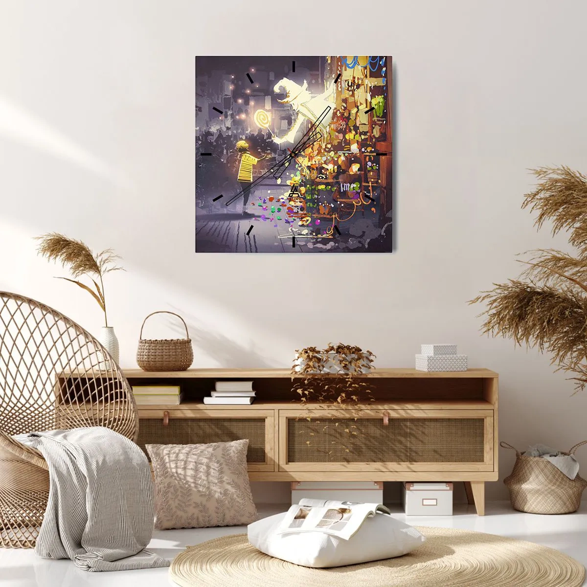 Nástěnné hodiny - Kouzla existují - 40x40 cm