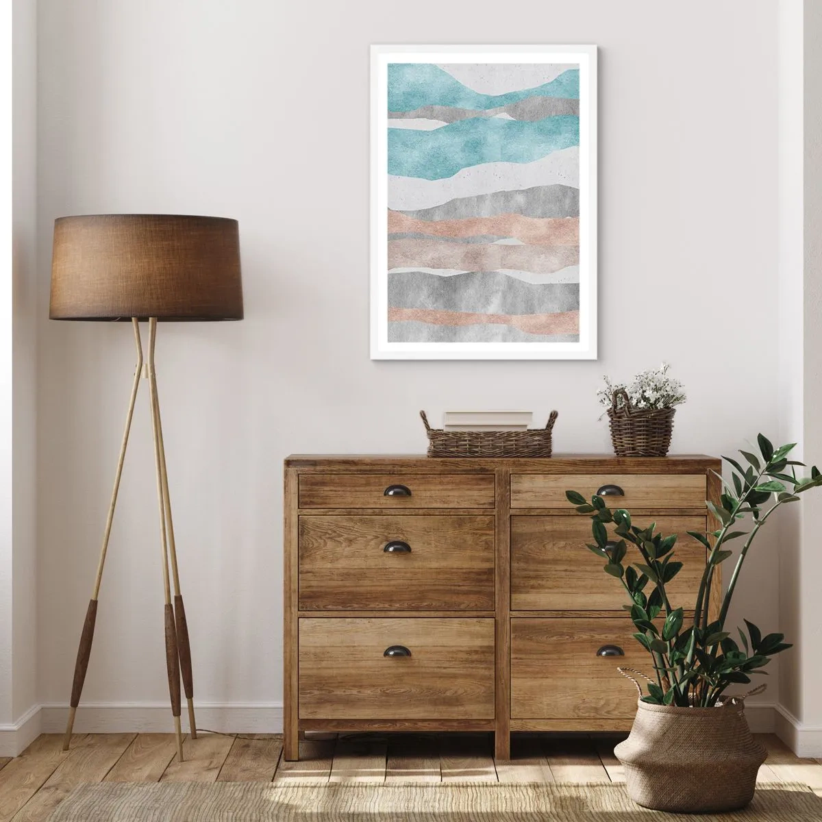 Plakát v bílém rámu - Studie blízkosti - 30x40 cm