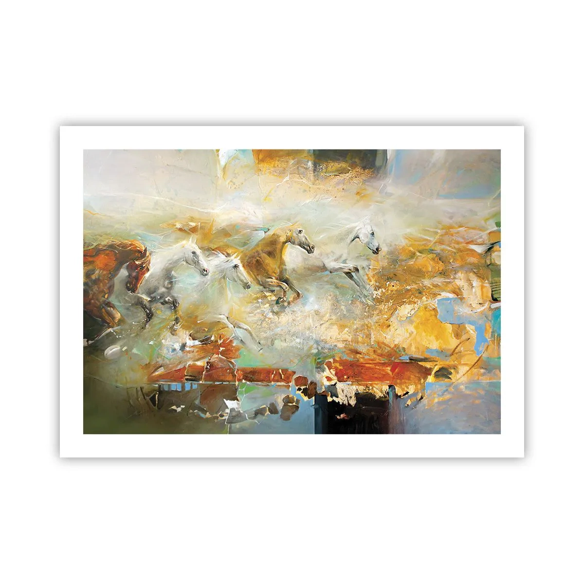 Plakát - Cválá světlem - 70x50 cm