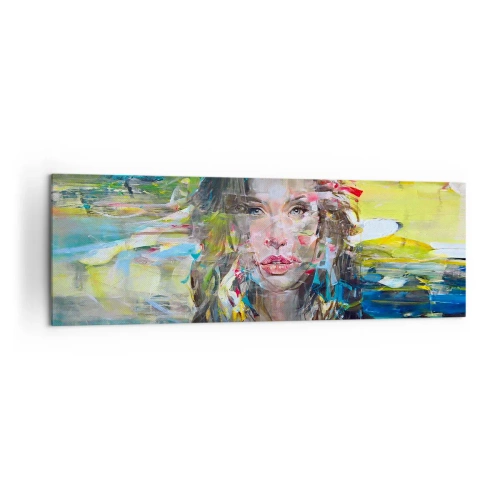 Obraz na plátně - Za závojem vzduchu - 160x50 cm