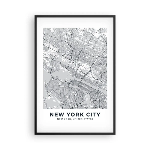 Plakát v černém rámu - Anatomie metropole - 61x91 cm