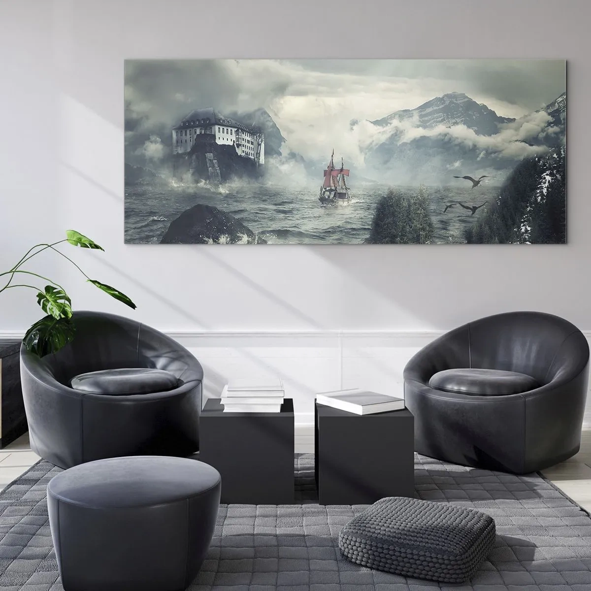 Obraz na skle - V kouzelných vodách - 140x50 cm