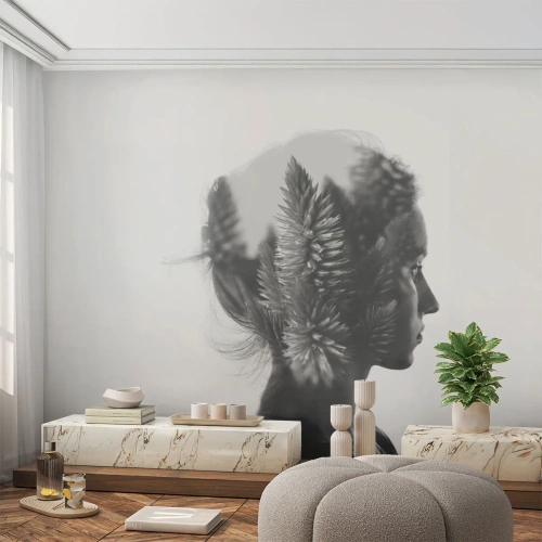 Fototapeta Premium Canvas - Paní borovicového lesa - Abstrakce, Žena, Kus - 100x70 cm