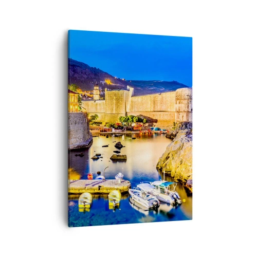 Obraz na plátně - Zářivá noc nad Jadranem - 50x70 cm