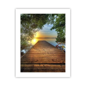 Plakát - Nespěchej, posaď se - 40x50 cm