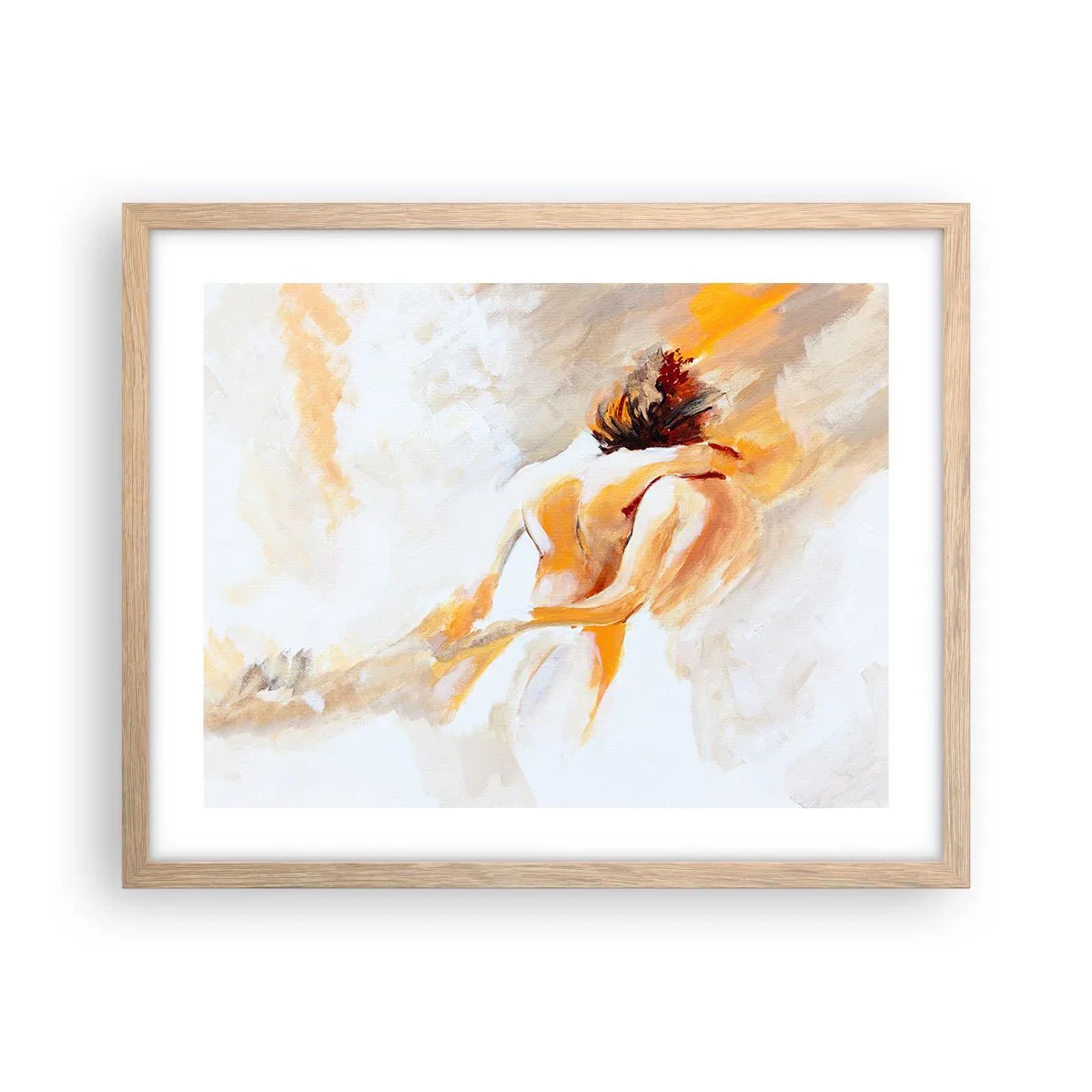 Plakát v rámu světlý dub - Blízkost v nebi - 50x40 cm