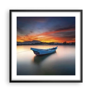 Plakát v černém rámu - Blíží se dobrá noc - 50x50 cm