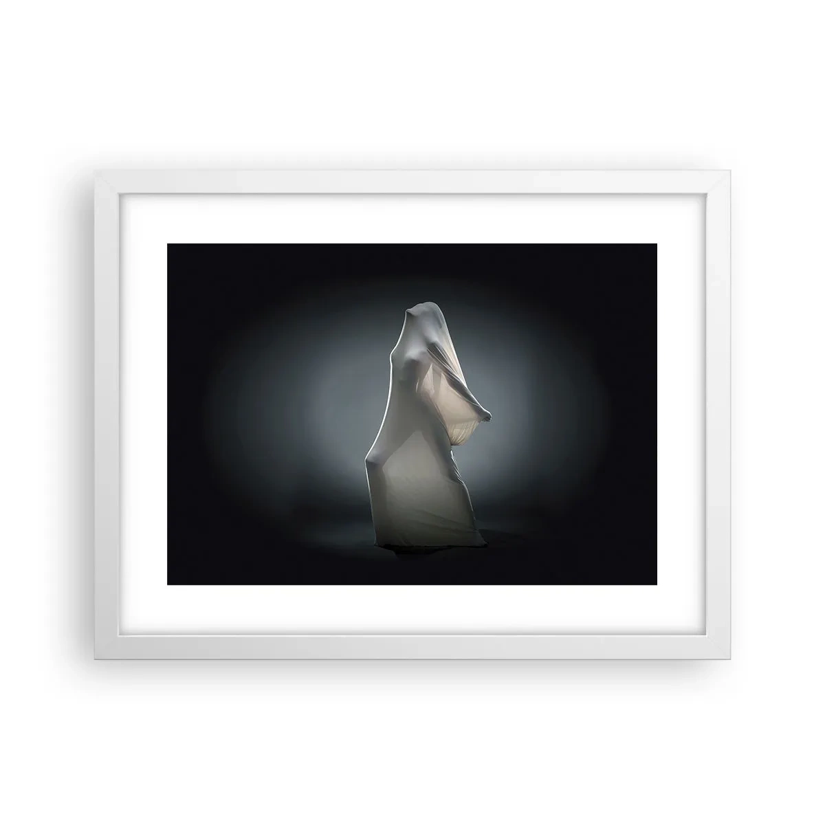 Plakát v bílém rámu - Skryté touhy - 40x30 cm